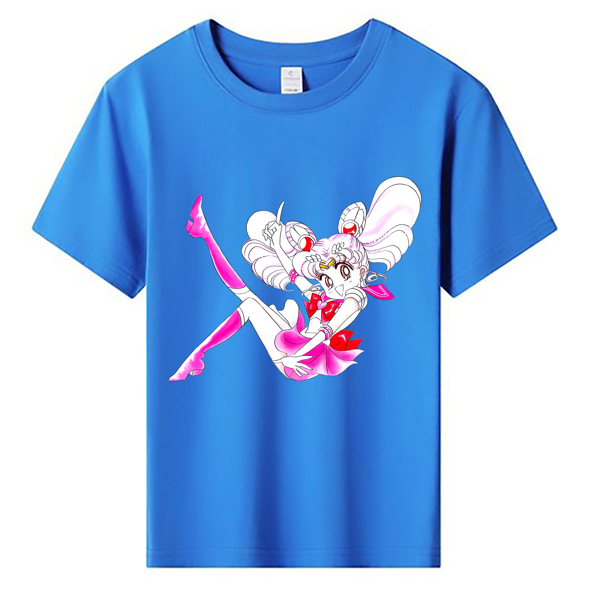 （画像用） 美少女戦士セーラームーン ちびうさ Sailor Moon Chibiusa Tsukino Usagi Small Lady Serenity 綿100％キッズTシャツ（フロントプリント）